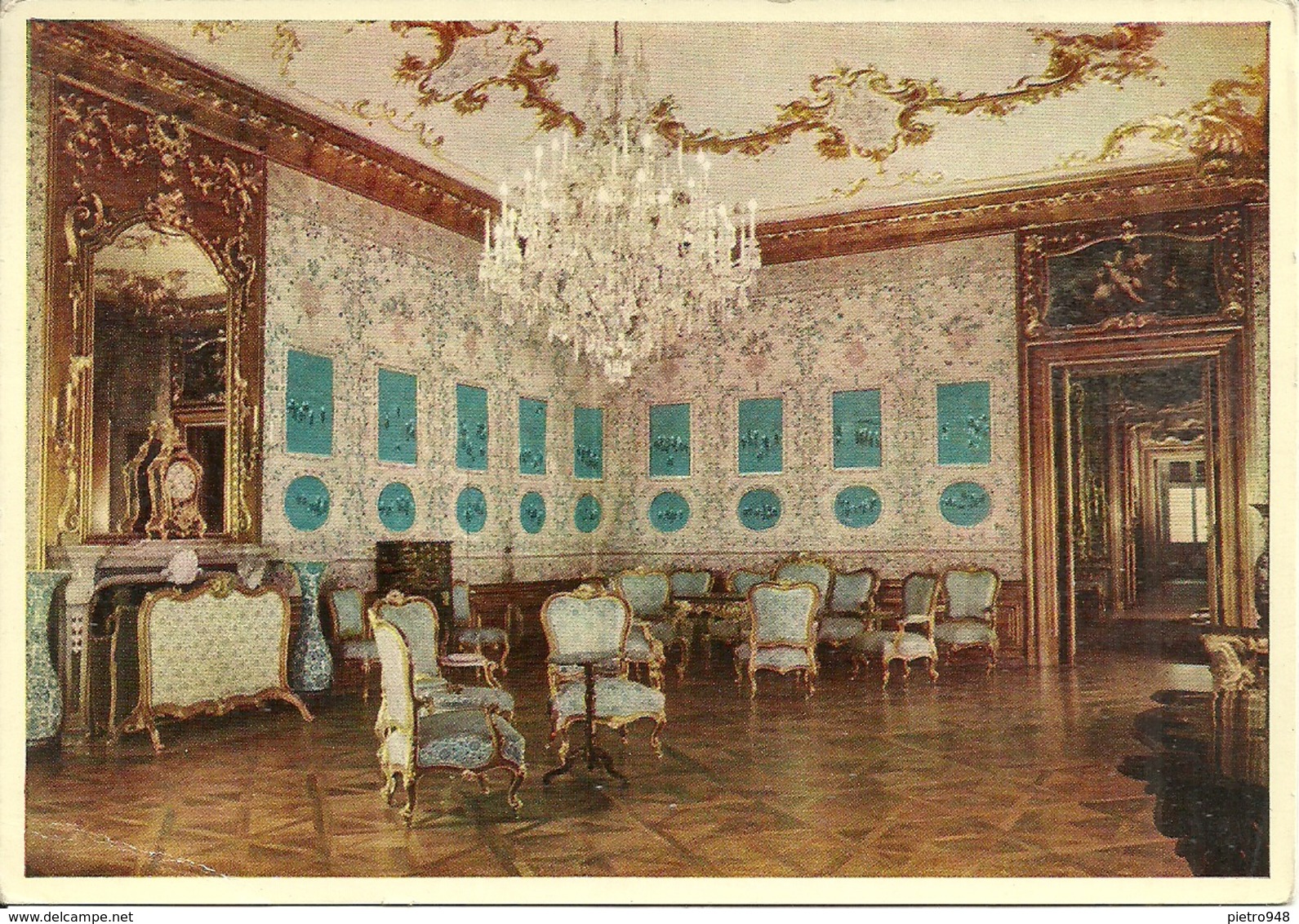 Vienna, Wien (Austria) Schloss Schonbrunn, Blauer Salon, Blue Drawing-room, Salon Bleu, Salotto Azzurro - Castello Di Schönbrunn