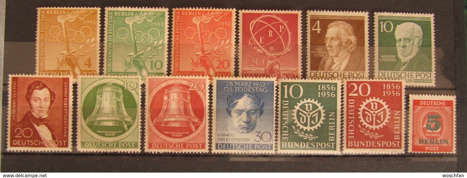 Berlin Lot 1950-1956, Ex Mi. 71-139 (*) Without Gum - Ungebraucht