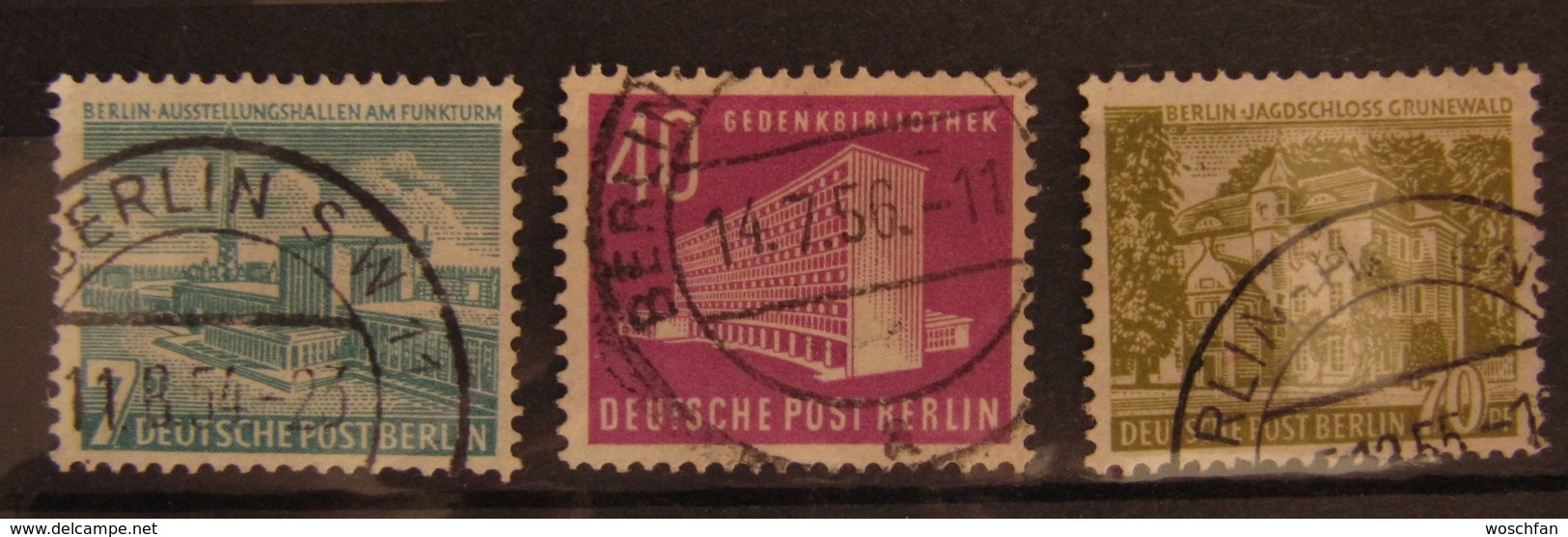 Berlin Bauten, Mi. 121-123 O GST Used, Value 30,- - Gebraucht
