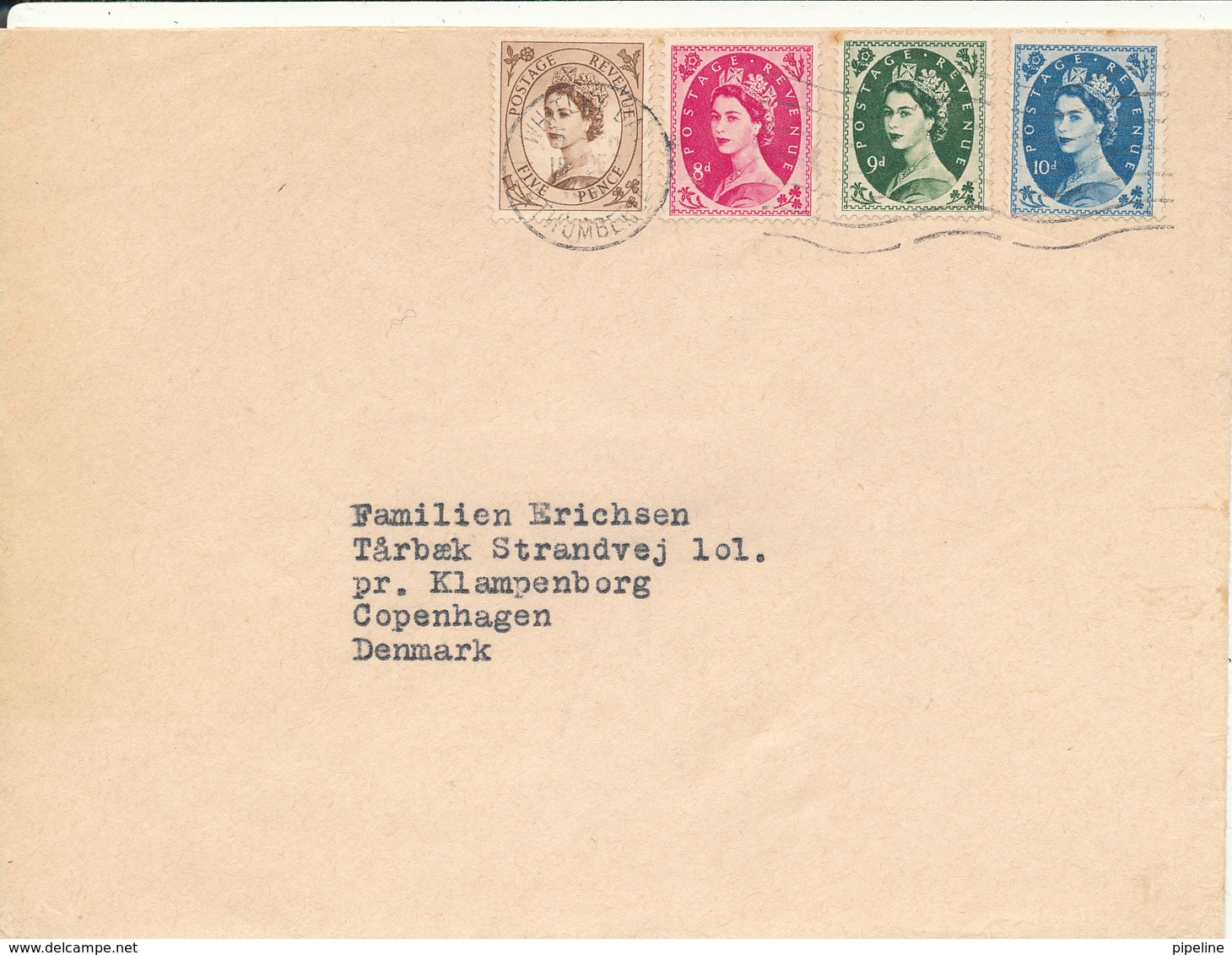 Great Britain Cover Sent To Denmark 19-12-1961 Good Franked - Covers & Documents