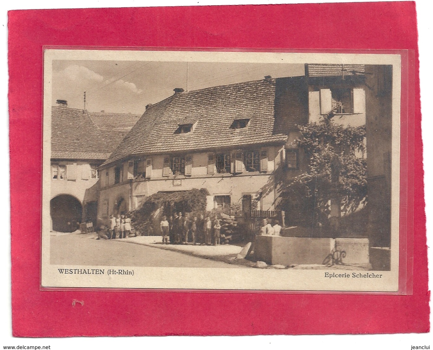 WESTHALTEN . EPICERIE " SCHELCHER " CARTE TRES ANIMEE - Autres & Non Classés