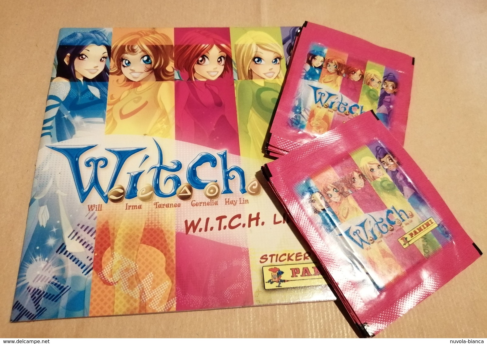 WITCH Album Vuoto+10 Bustine Con Figurine Panini 2008 - Edizione Italiana