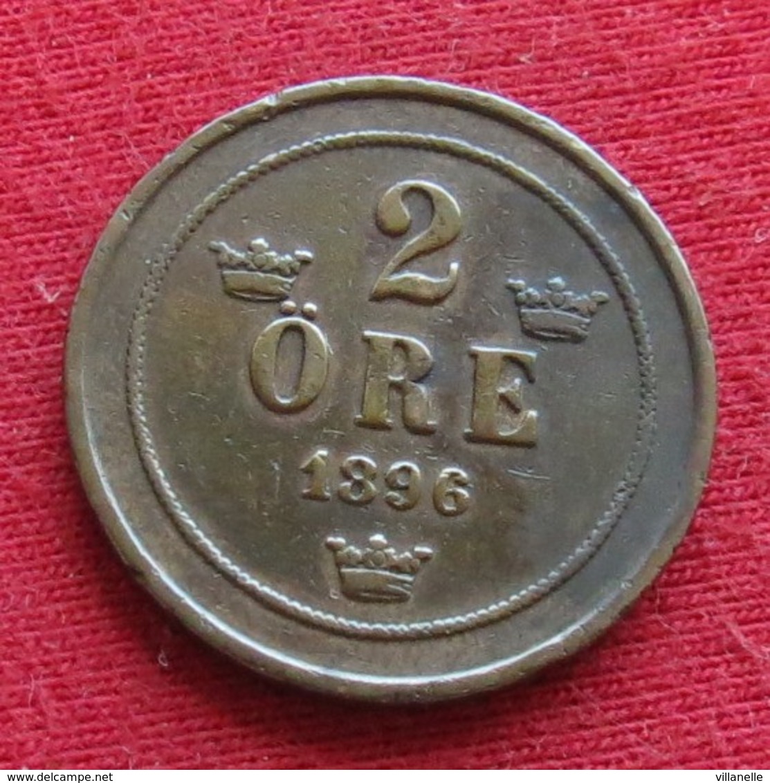 Sweden 2 Ore 1896 Suede Suecia Sverige Svezia Wºº - Suède