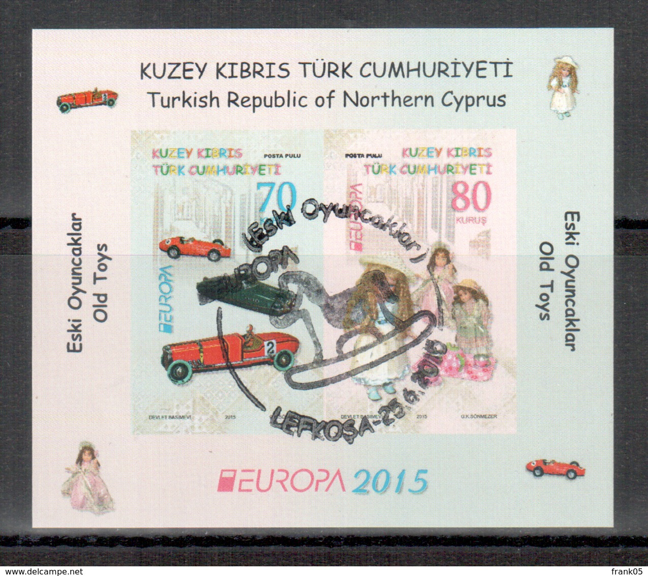 Türkisch-Zypern / Turkish Republic Of Northern Cyprus / Chypre Turc 2015 Block EUROPA Gestempelt/used - 2015
