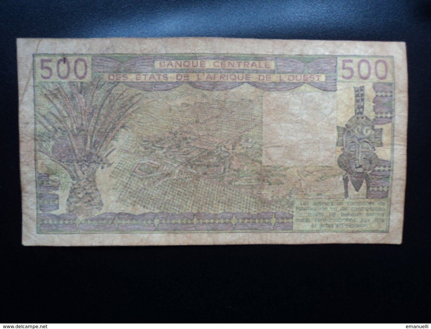 CÔTE D'IVOIRE : 500 FRANCS   1982   P 106Ad    TTB - Ivoorkust