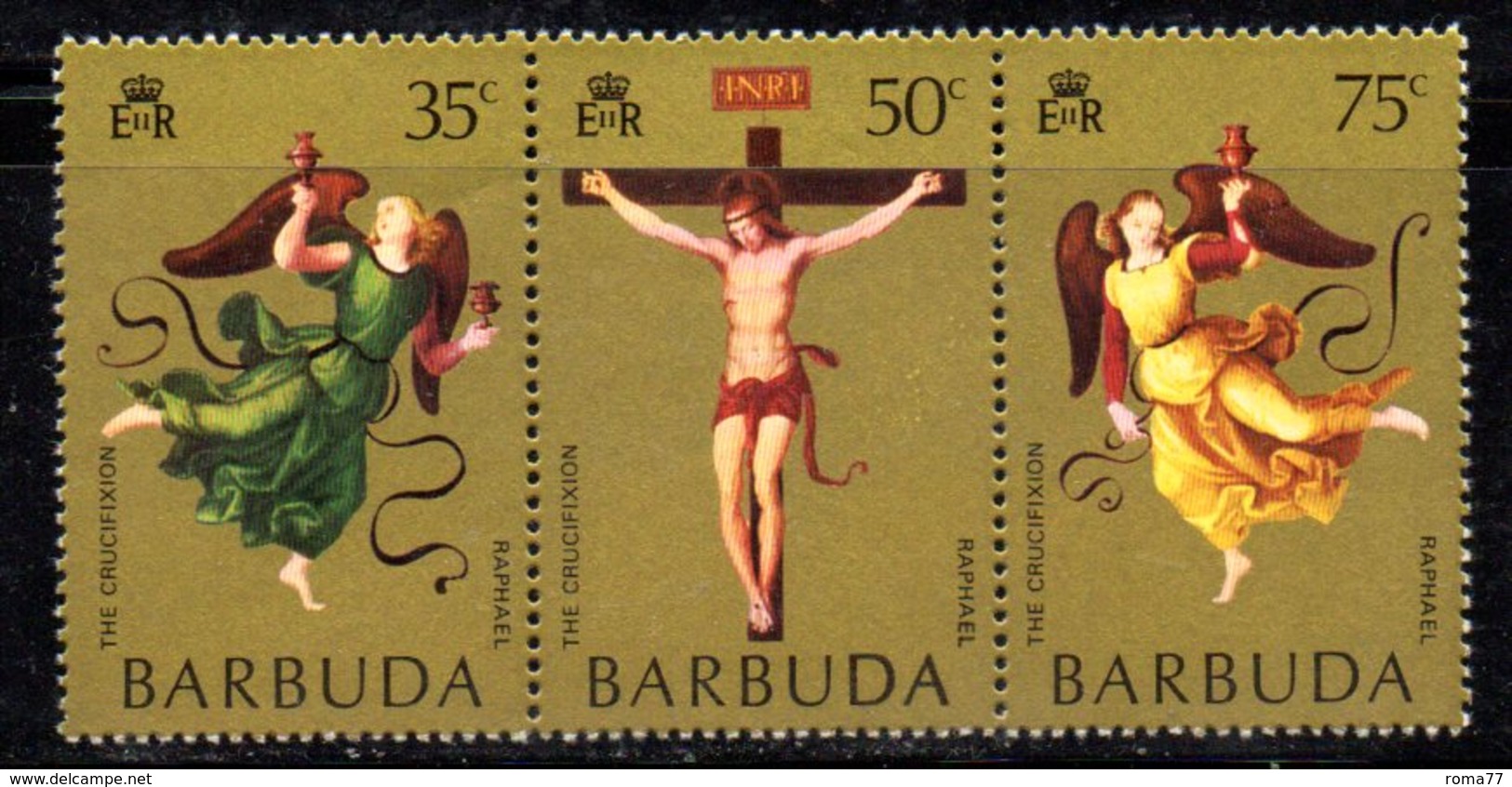 APR1336 - BARBUDA 1971 , La Serie Integra Yvert 91/93 ***  MNH  (2380A)  PASQUA - Pasqua