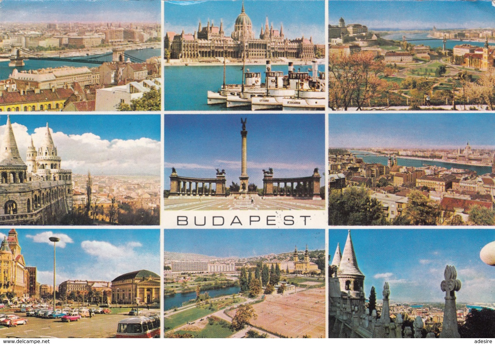 UNGARN 1970 - 4 Sondermarken Auf Mehrbilderkarte BUDAPEST - Briefe U. Dokumente