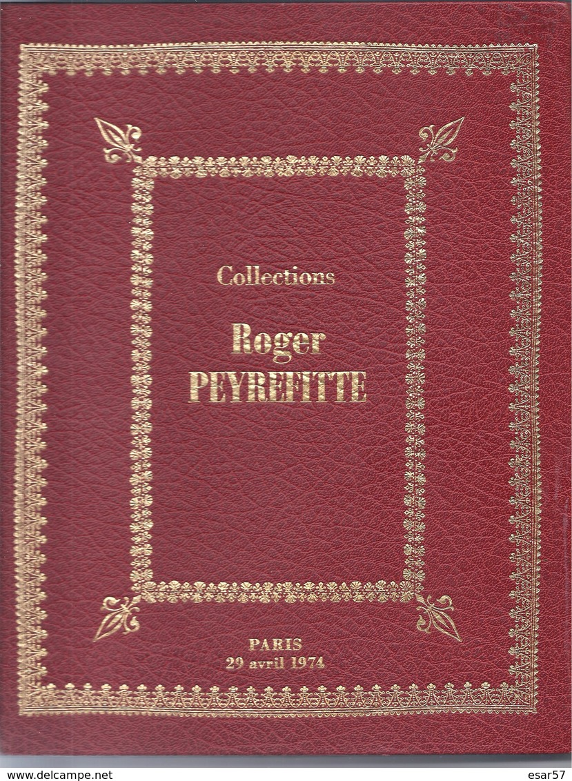 Catalogue De Vente Monnaies De Collection Roger Peyrefitte 1974 - Books & Software