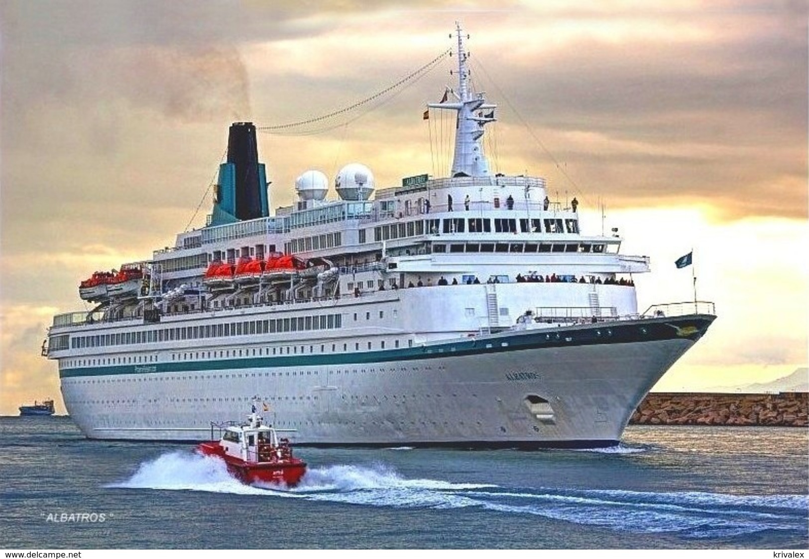 Ship Postcards - Passenger   Ship "  Albatros "    Read Description - Other & Unclassified