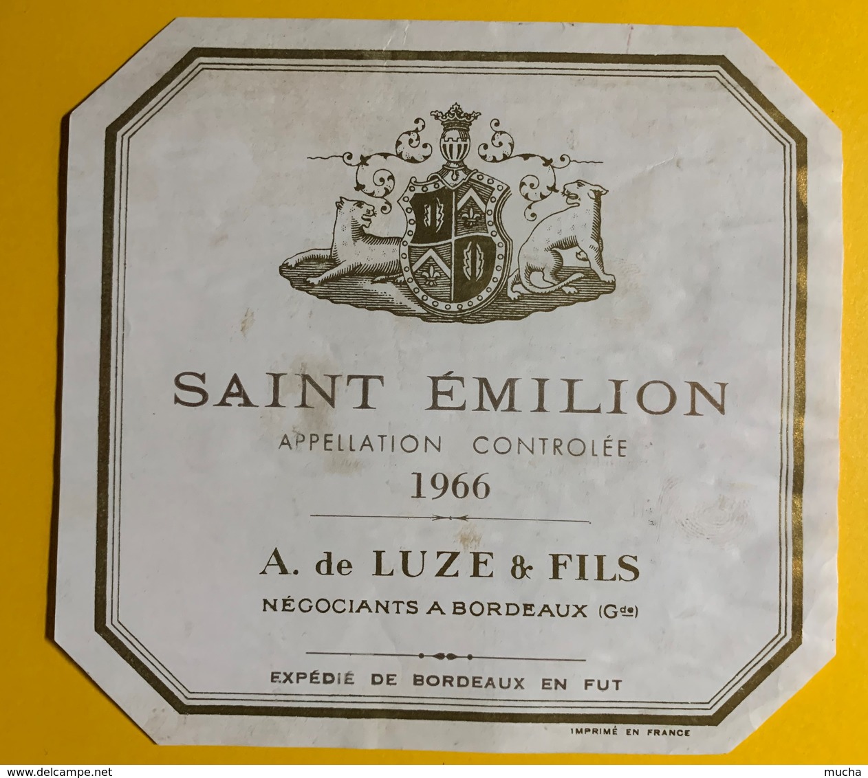 10565 -  Saint-Emilion A. De Luze 1966 - Bordeaux