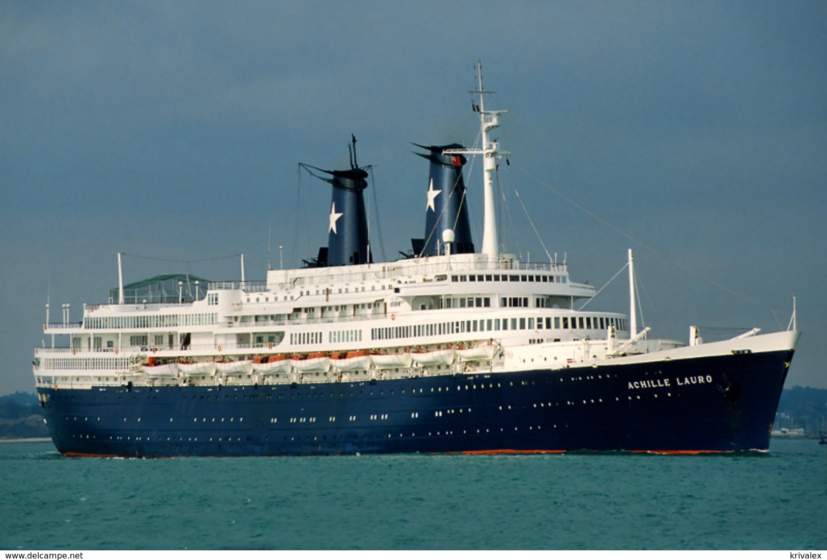 Ship Postcards - Passenger Ship : " Achille Lauro "  Read Description - Other & Unclassified