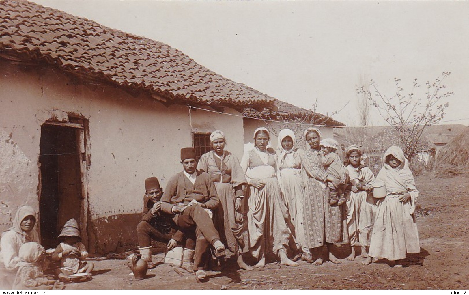 AK Foto Großfamilie In Südosteuropa - Bulgarien Albanien Mazedonien (?) -  Ca. 1915 (41809) - Europa