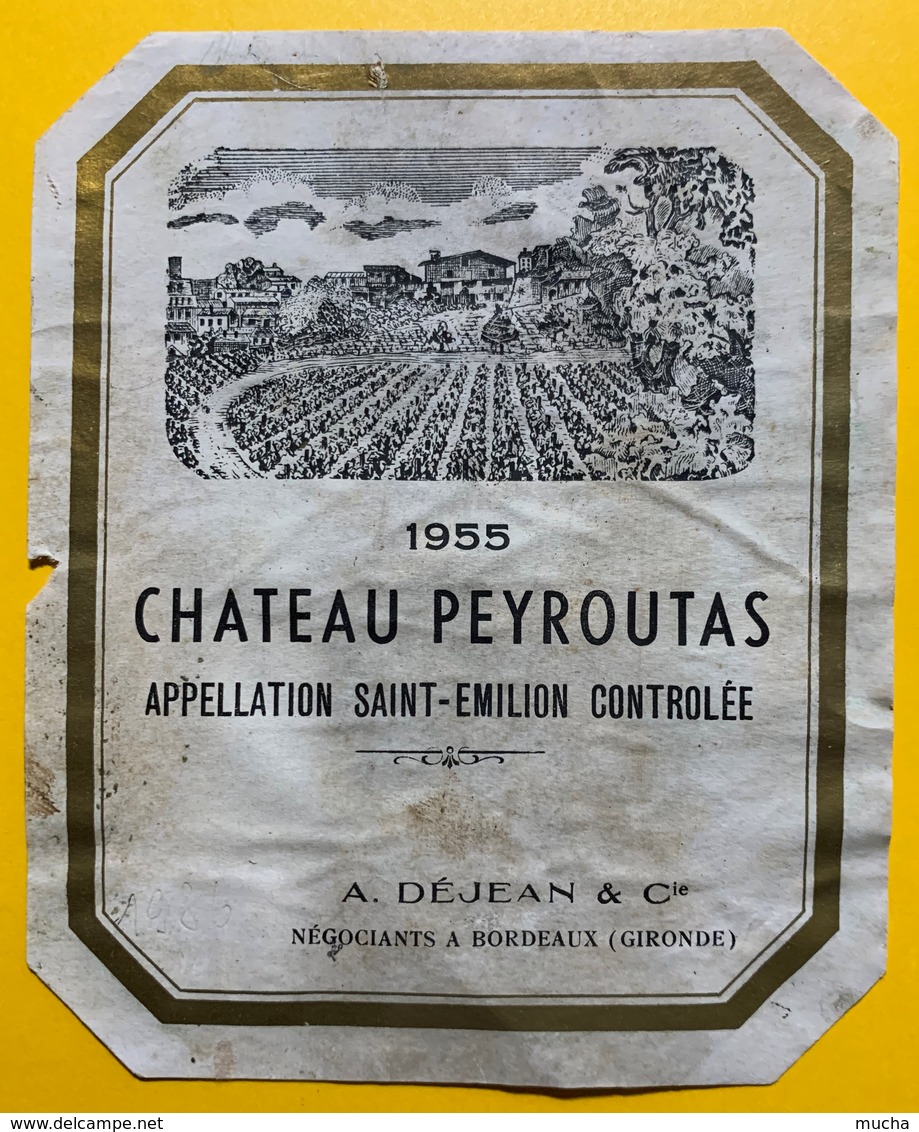 10572 Château Peyroutas 1955 Siant-Emilion - Bordeaux