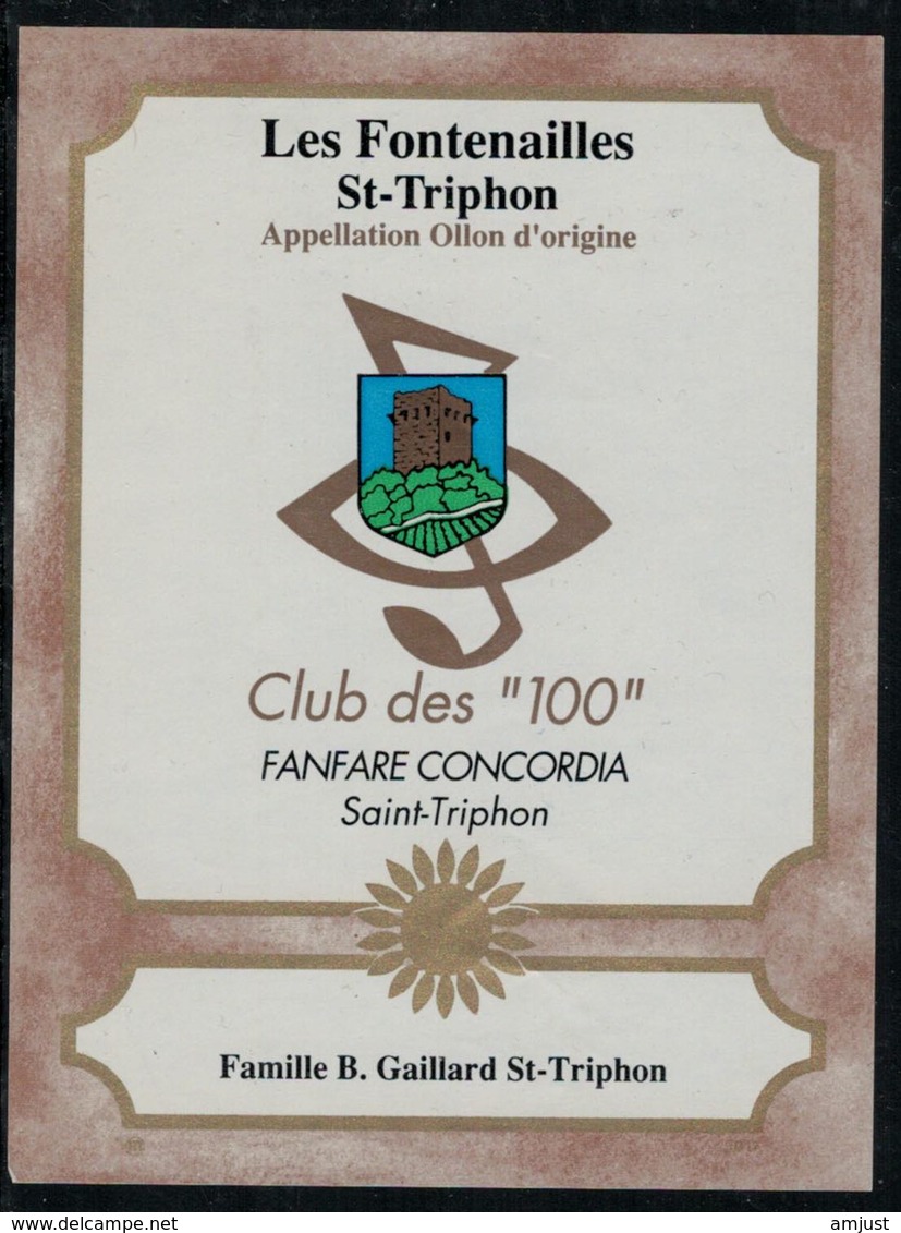Etiquette De Vin // Ollon, Fanfare "Concordia" Saint-Triphon, Vaud, Suisse - Musik