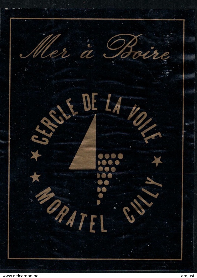 Etiquette De Vin // Cercle De Voile De Mortel-Cully, Vaud, Suisse - Bateaux à Voile & Voiliers