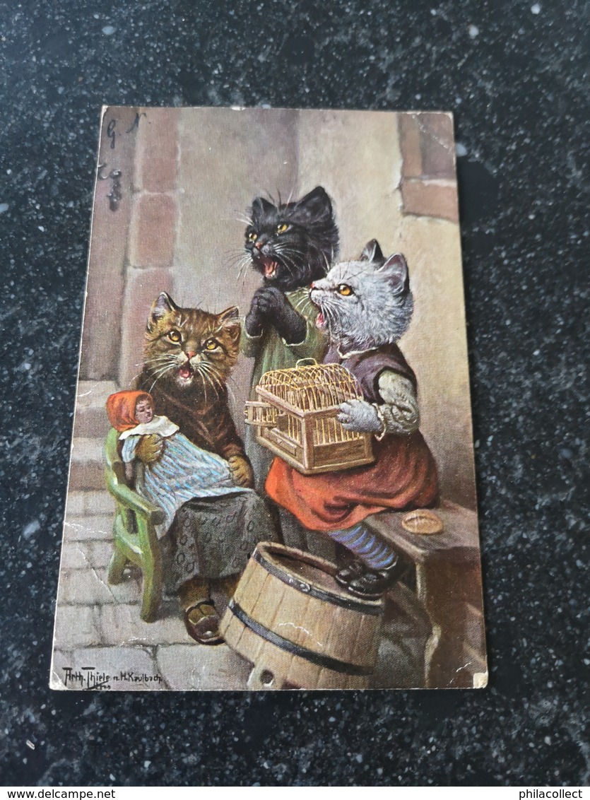 Arthur Thiele // Humanised Cats Used In NL 1925 - Thiele, Arthur