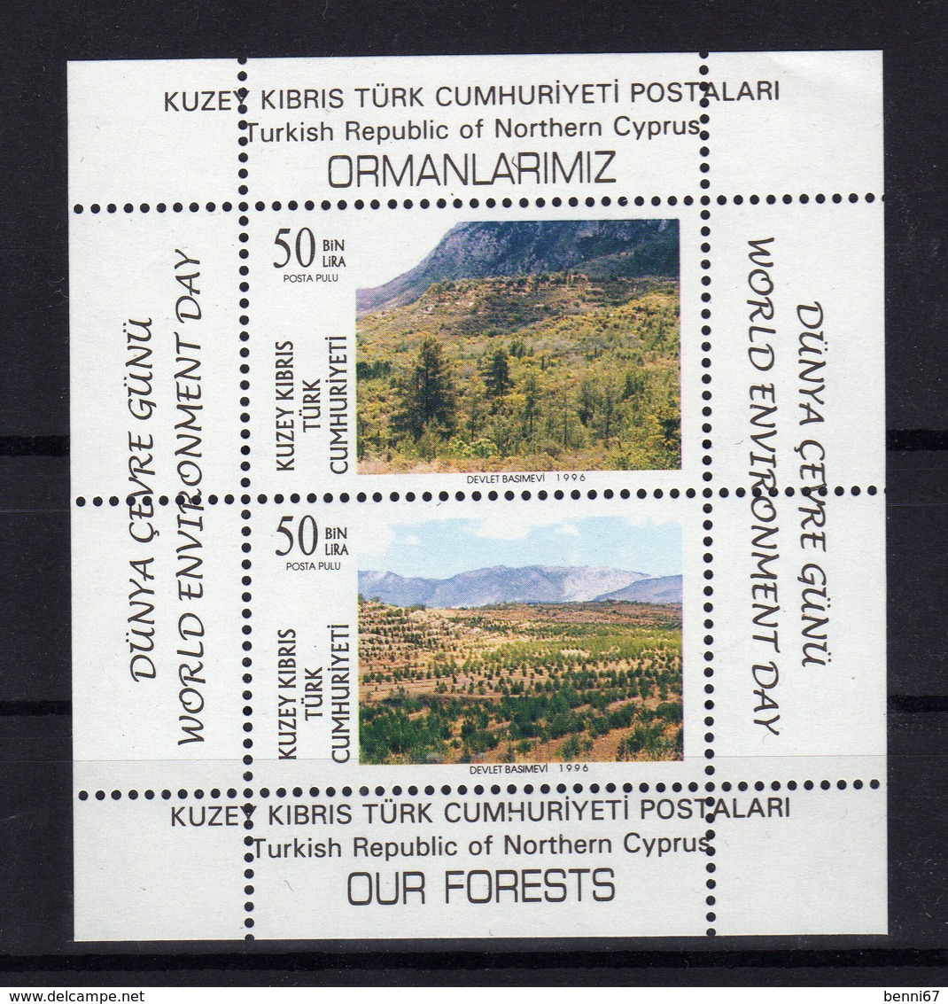 CHYPRE TURC Turkish Cyprus  1996 Environnement Yv Bl 15 MNH ** - Unused Stamps