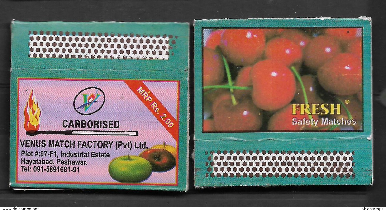 PAKISTAN MATCHBOX FRESH FRUITS - Matchboxes