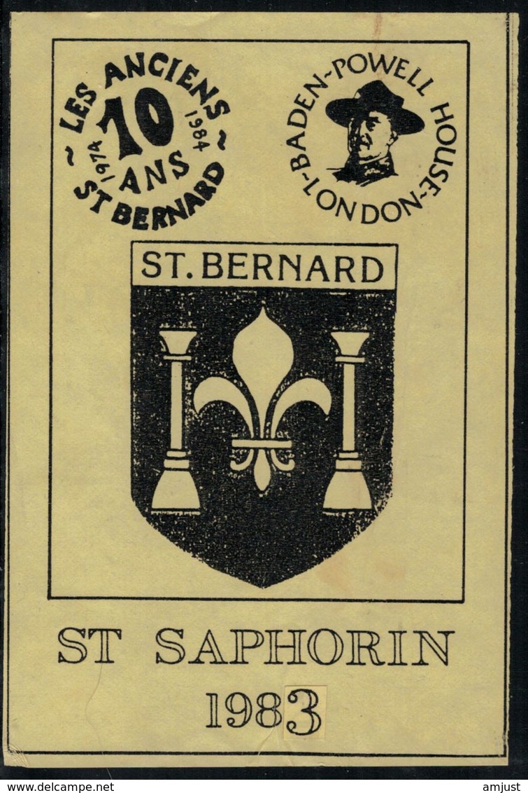 Etiquette De Vin // St.Saphorin, Scouts, Les Anciens St.Bernard,Suisse - Autres & Non Classés