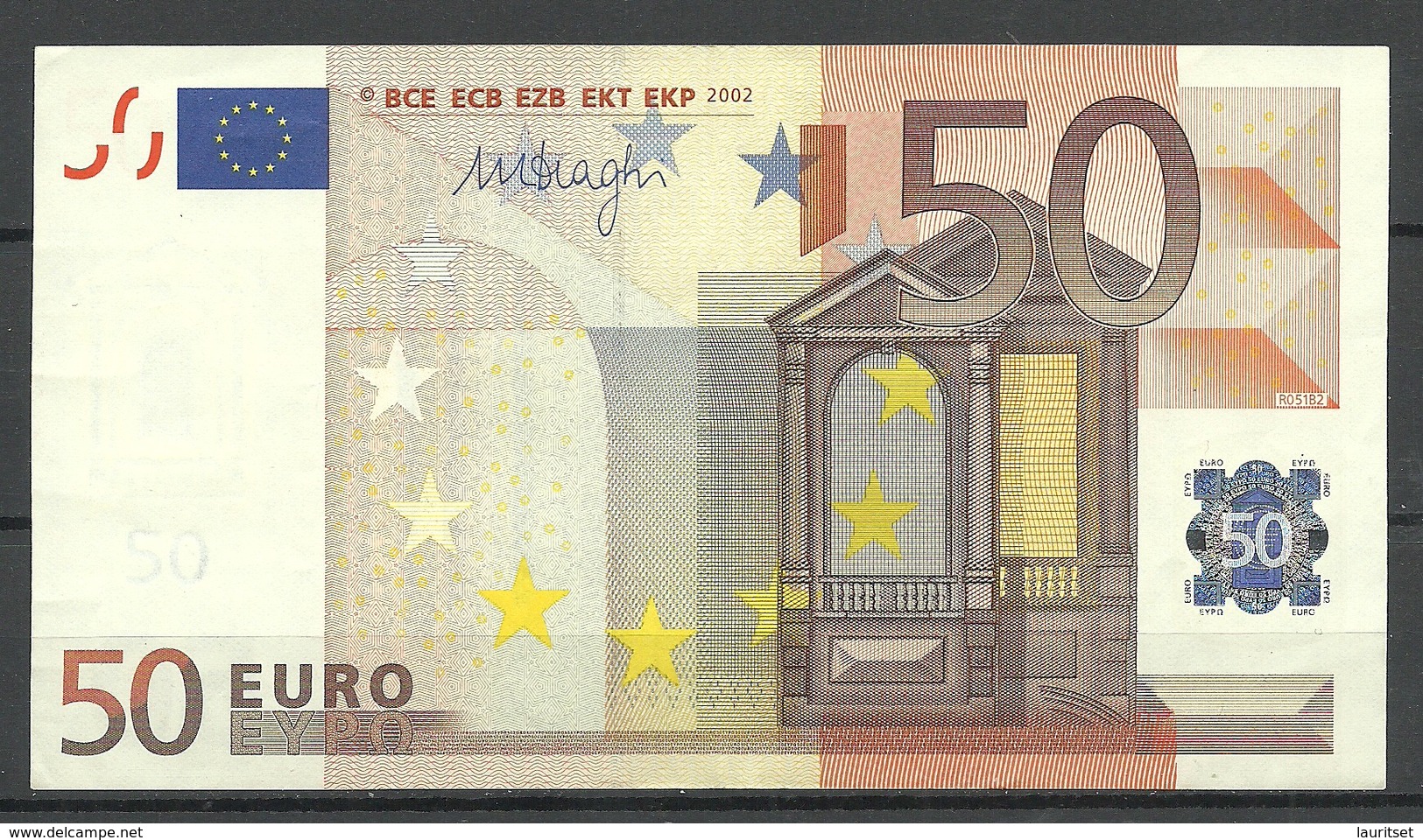 ESTONIA Estland 50 EURO 2002 D-Serie Banknote RO51B2 - 50 Euro