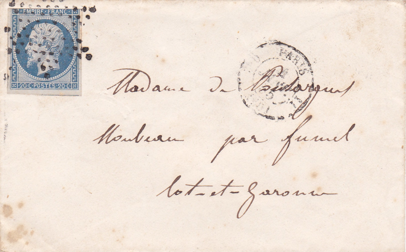 753-  NAPOLEON 14  -   PARIS  A  FUMEL - 1849-1876: Classic Period