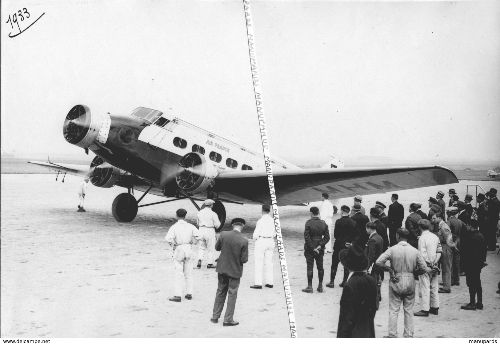 1933 / PHOTO / AVION / WIBAULT PENHOËT 282 T 12 / AIR FRANCE / F-AMHM / PIERRE COT / LE  BOURGET / AGENCE ROL - Aviación