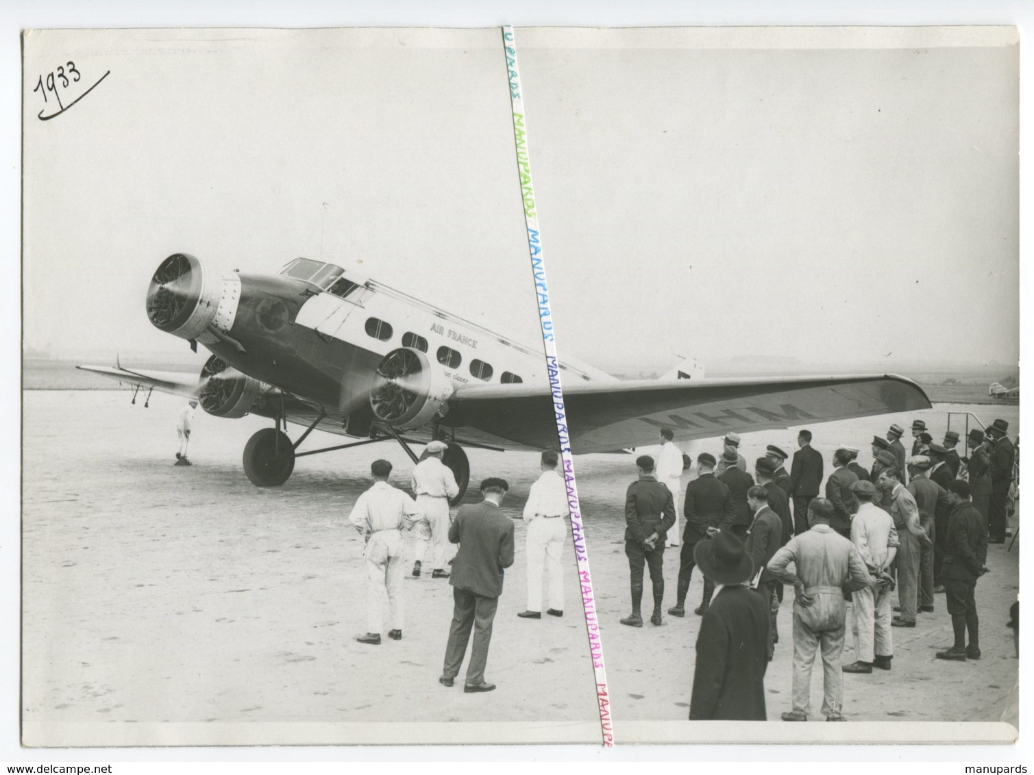 1933 / PHOTO / AVION / WIBAULT PENHOËT 282 T 12 / AIR FRANCE / F-AMHM / PIERRE COT / LE  BOURGET / AGENCE ROL - Aviación