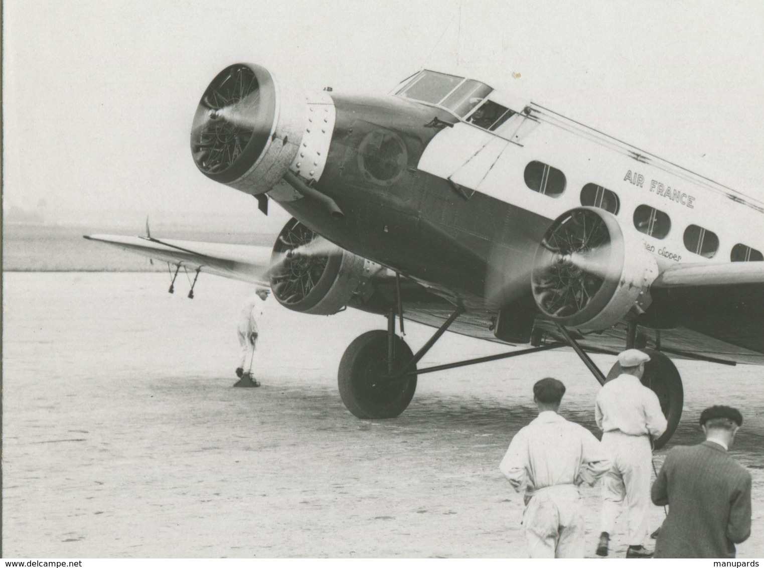 1933 / PHOTO / AVION / WIBAULT PENHOËT 282 T 12 / AIR FRANCE / F-AMHM / PIERRE COT / LE  BOURGET / AGENCE ROL - Aviación