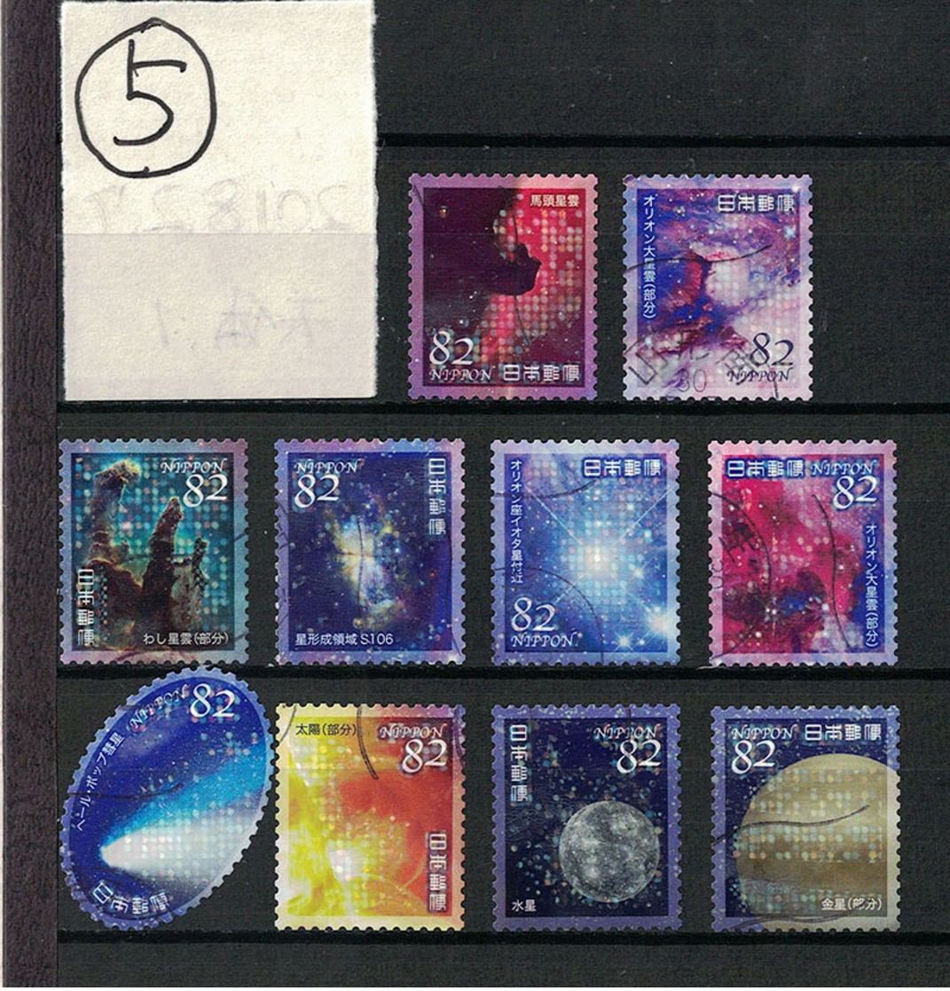 Japan 2018.02.07 Astronomical World Series 1st (used)⑤ - Used Stamps