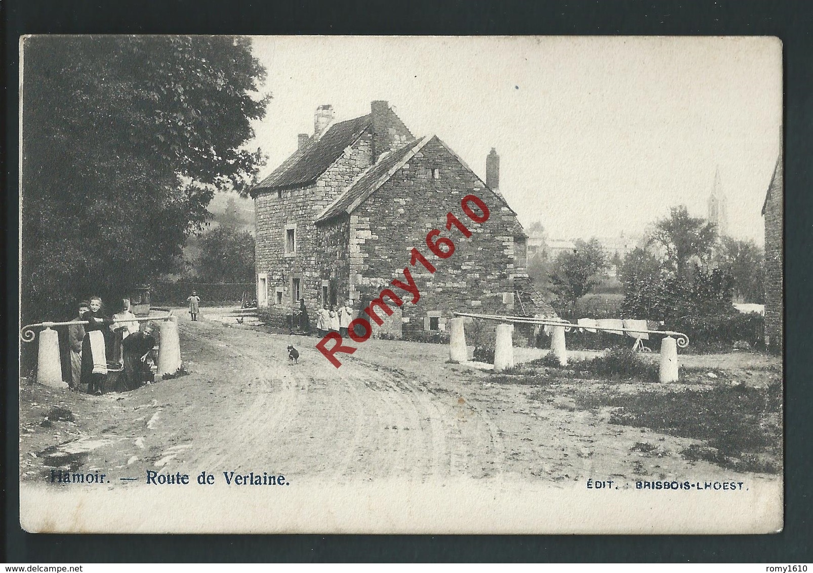 Hamoir - Route De Verlaine. Très Belle Carte Animée - Hamoir