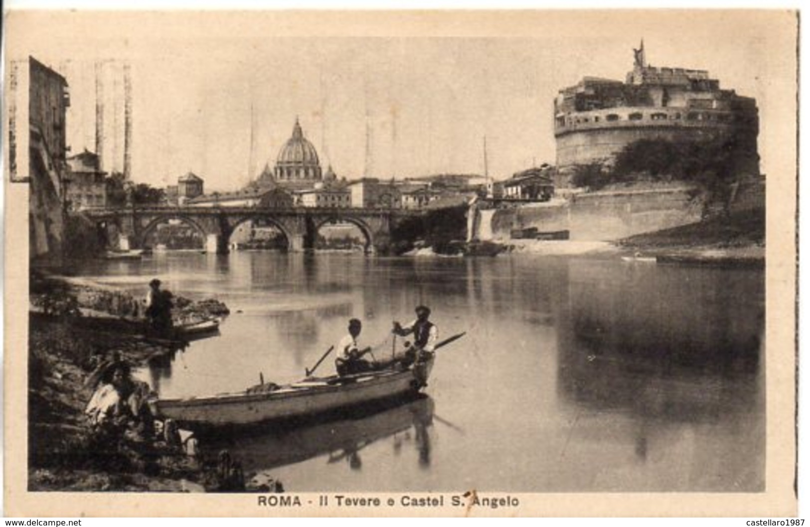 ROMA - Il Tevere E Castel S. Angelo - Formato Piccolo - Fiume Tevere