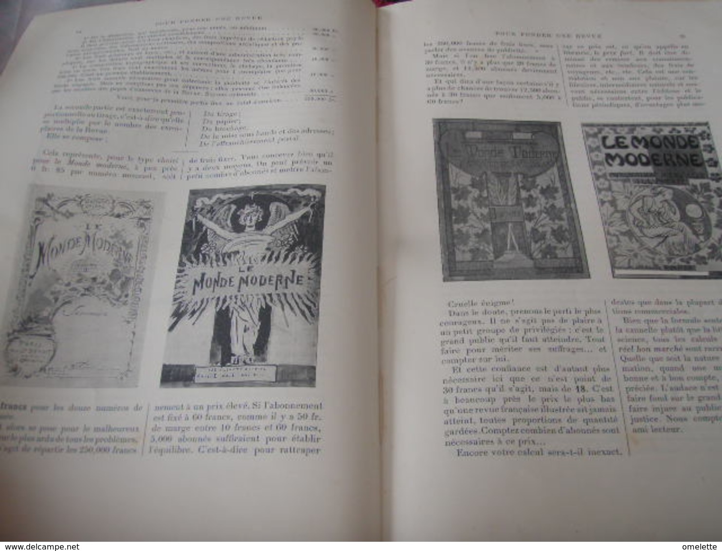 MONDE MODERNE /EGYPTE FOUILLES ARCHOUR /PHOTOS COULEURS /LOCOMOTION ROBIDA /SARAH BERNHARDT/VERDI  / - 1900 - 1949