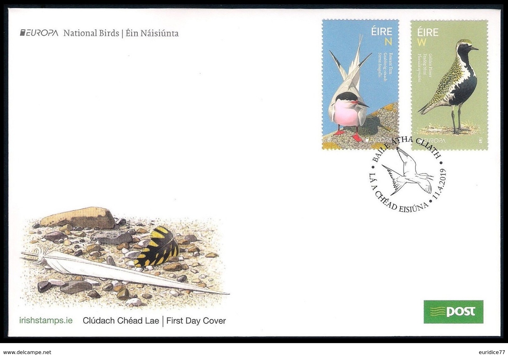 Ireland/Eire 2019 - Europa C.E.P.T. Birds FDC - Nuevos