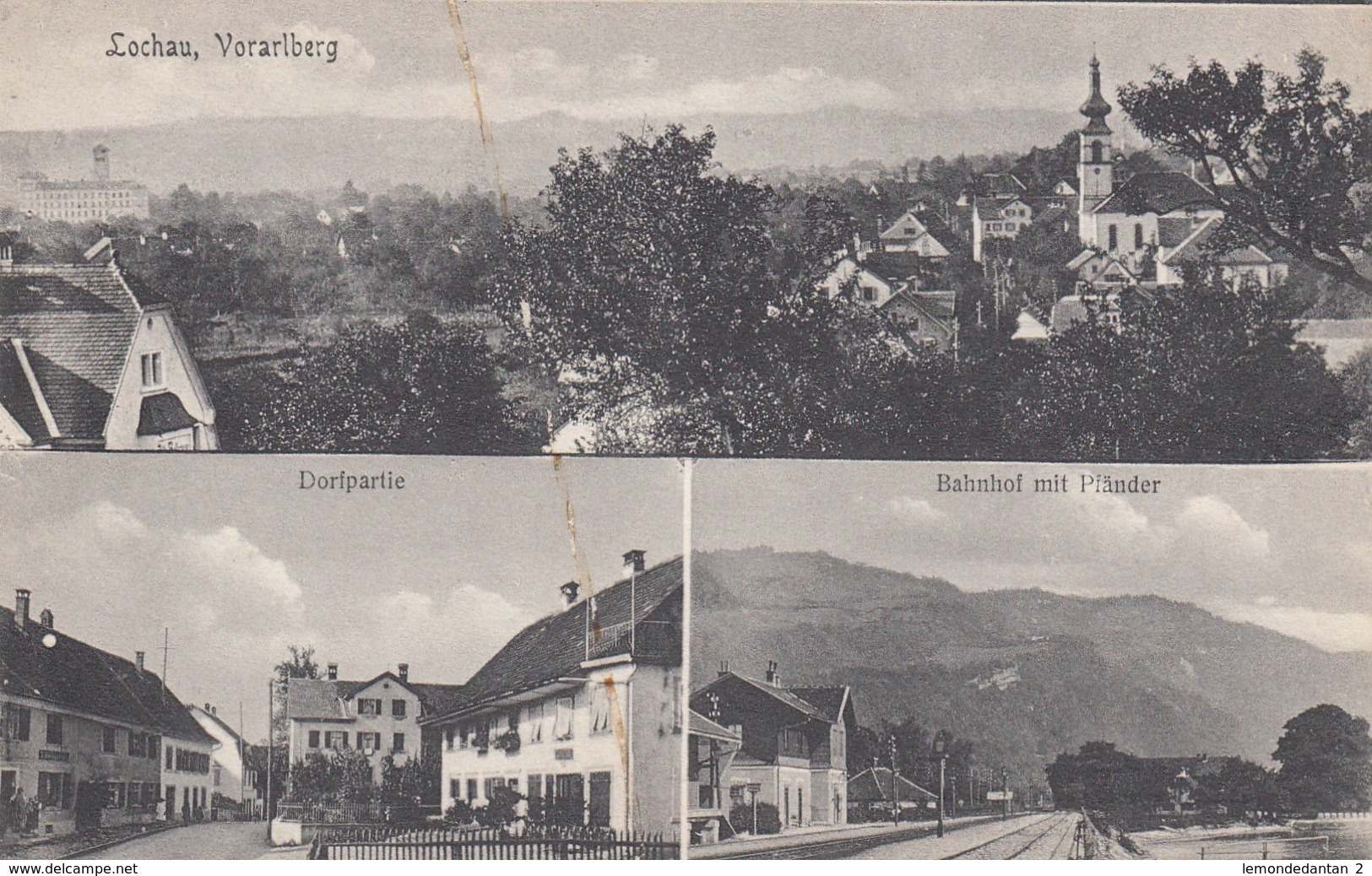 Lochau - Vorarlberg - Dorfpartie & Bahnhof Mit Pfänder - Lochau