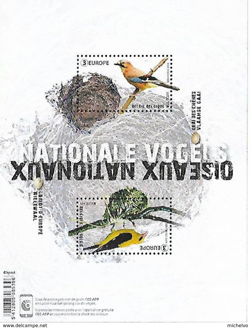 Belg. 2019 - Oiseaux Nationaux (Europa) ** - Nuovi