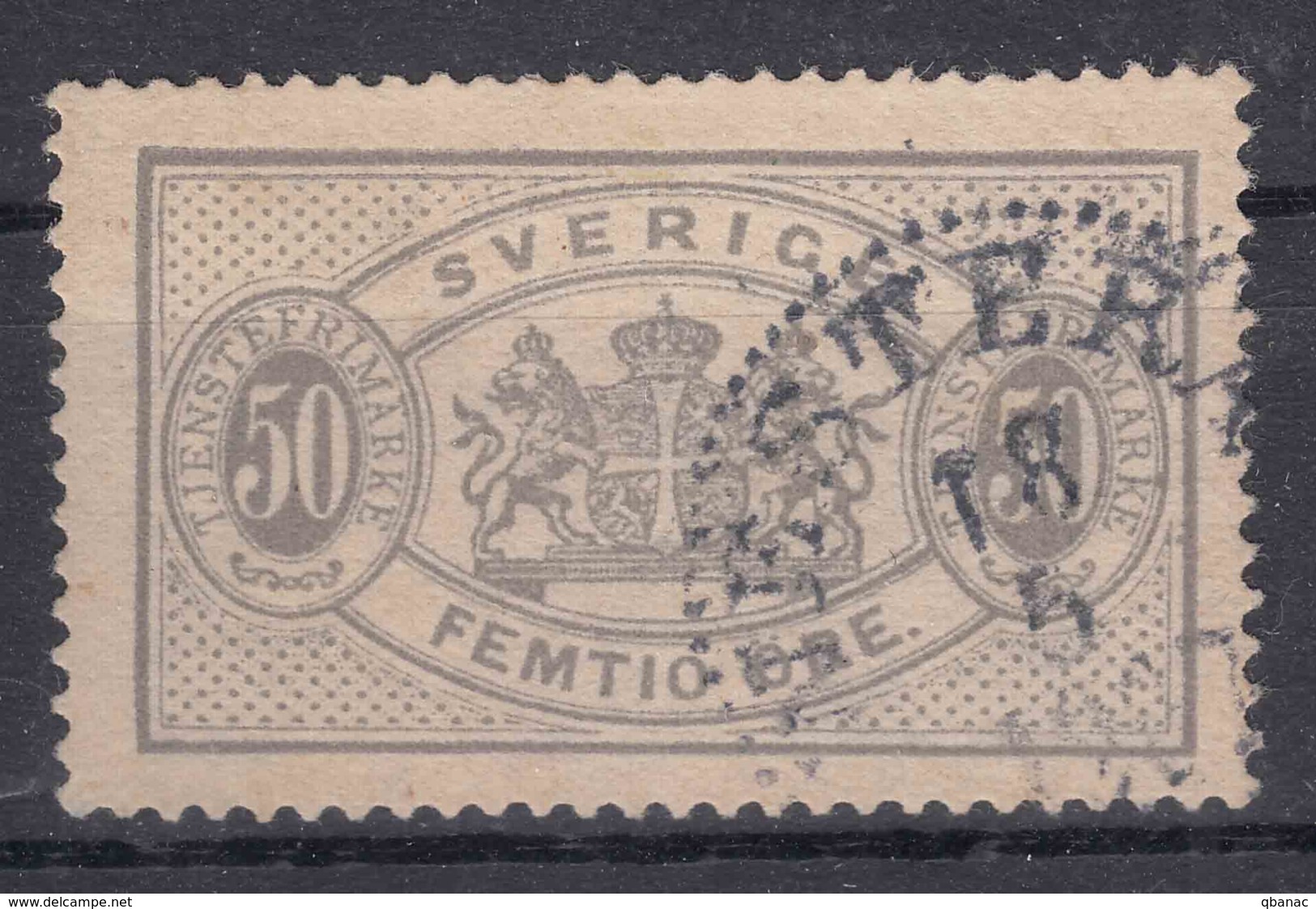 Sweden Official Stamp 1874 Mi#10 B A Used - Service