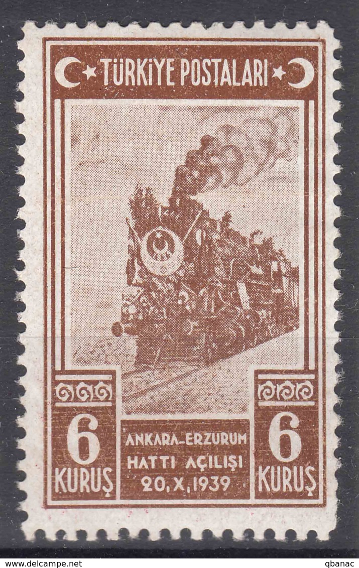 Turkey 1939 Railway Mi#1060 Mint Never Hinged - Ongebruikt