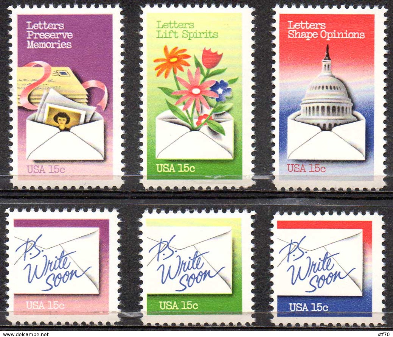 USA 1980 Letter Writing - Unused Stamps