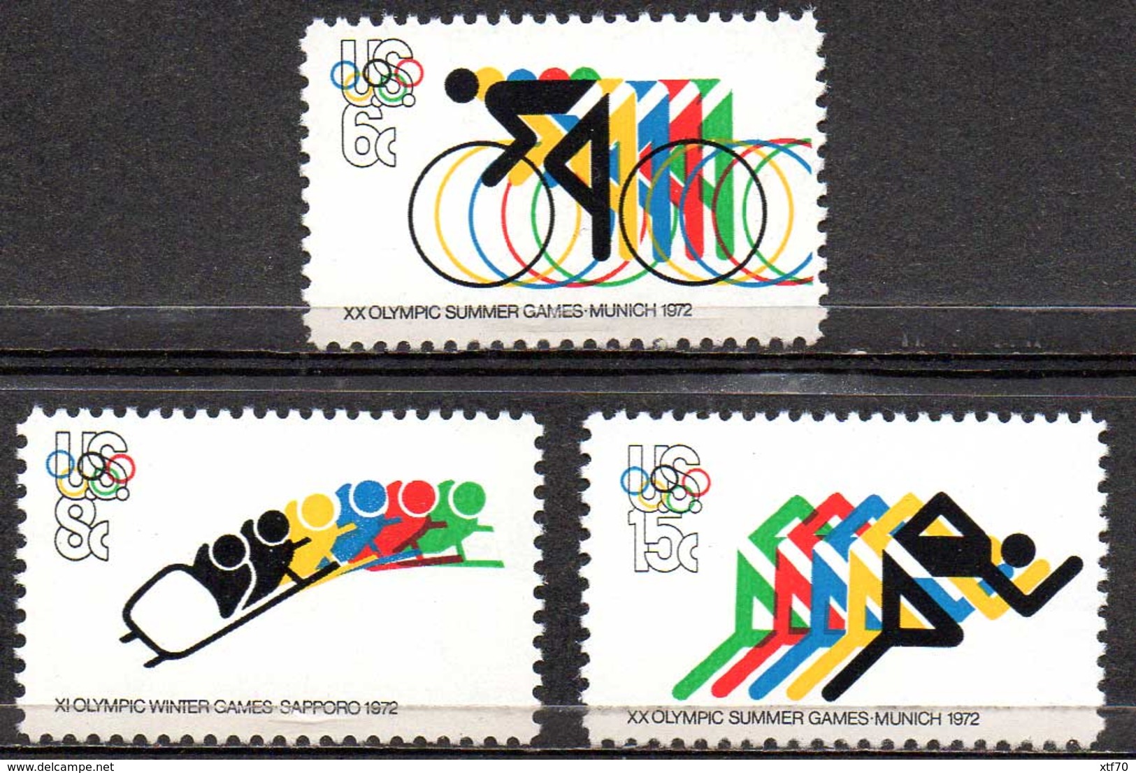USA 1972 Olympic Games - Unused Stamps