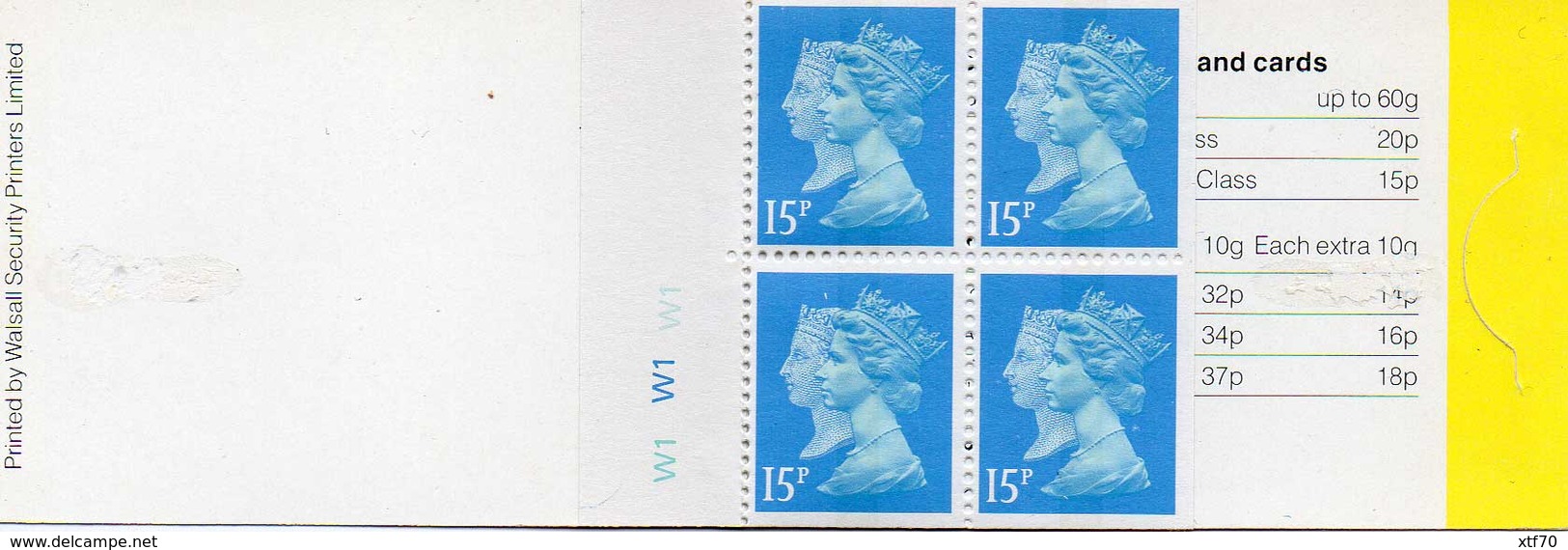 GREAT BRITAIN 1990 60p Penny Black Anniversary Booklet JA1 Cyl - Carnets