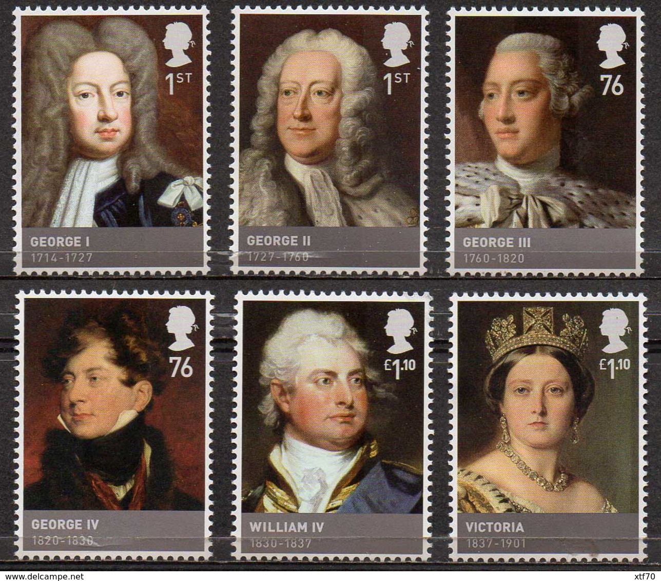 GREAT BRITAIN 2011 Kings And Queens: House Of Hanover - Unused Stamps