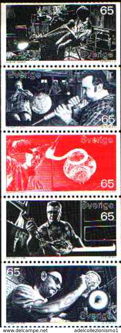 5435bis) Svezia 1972 Mi.DA  MH 32 Libretto- Vetro-MNH** - 1951-80