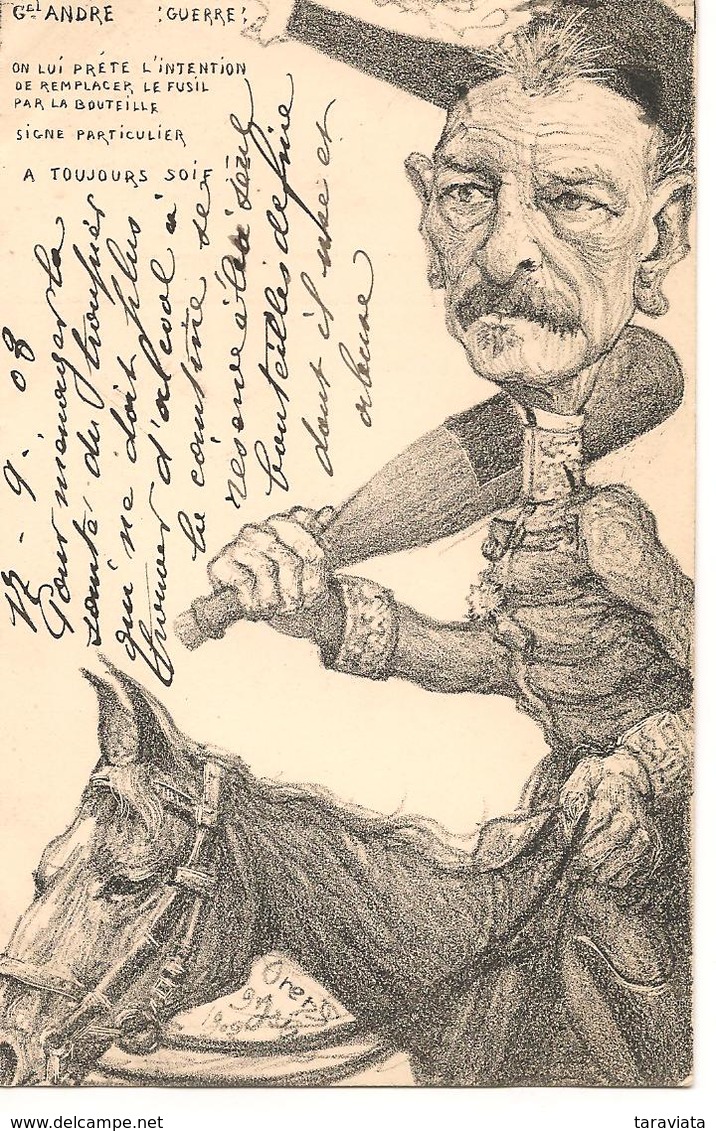 Louis ANDRE  Illustrateur ORENS Politique Militaria Satirique - Orens