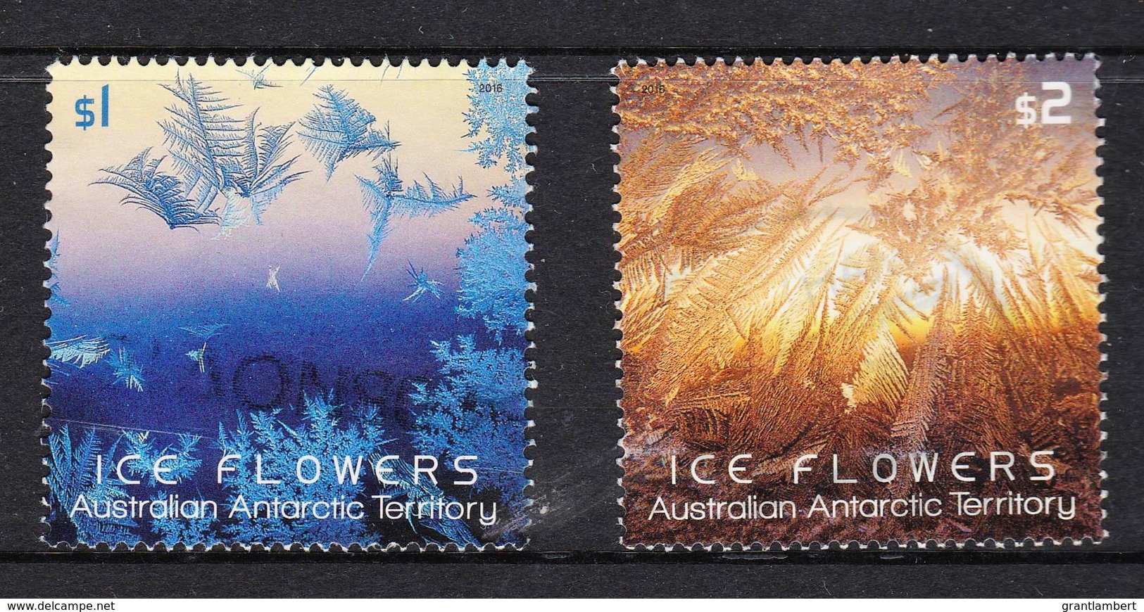 Australian Antarctic 2016 Ice Flowers Two Used - Used Stamps