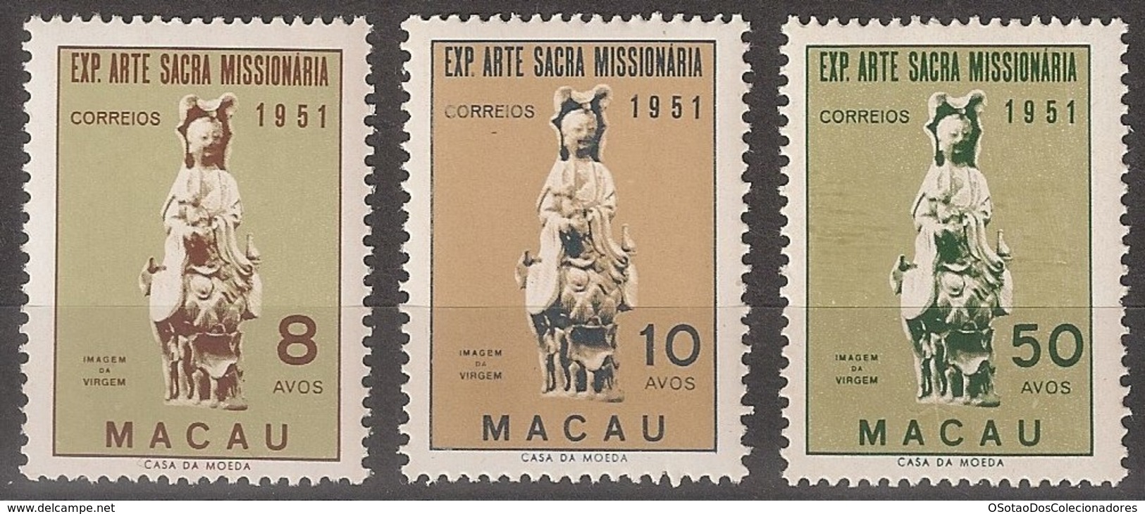 Macau Portugal China Chine 1953 - Exposição De Arte Sacra Missionária - Missionary Art Exhibition - Mint MNH / Neuf - Neufs