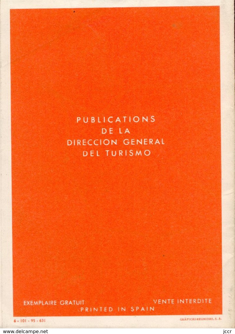 Routes D'Espagne - Carte Ancienne - Publications De La Direccion General Del Turismo - Pratique