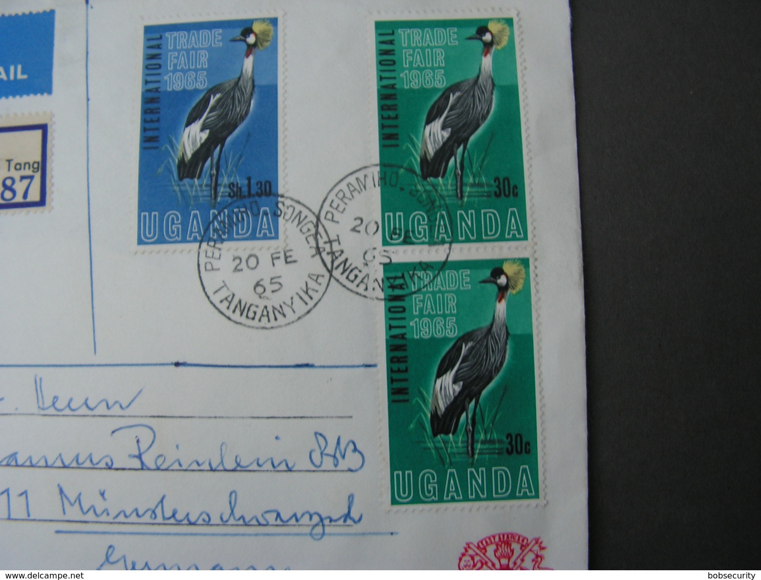 Uganda 1965 Cv. Birds Vögel - Uganda (1962-...)