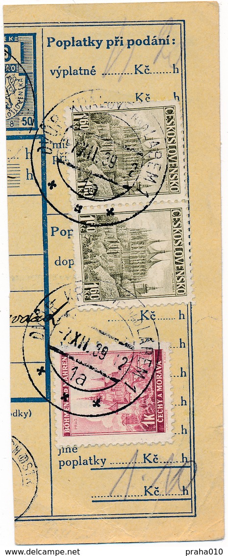 BuM (IMG2056) - Böhmen Und Mähren (1939) Dvur Kralove Nad Labem 1 / ... (Postal Parcel Dispach) Tariff: 4,20 K - Briefe U. Dokumente