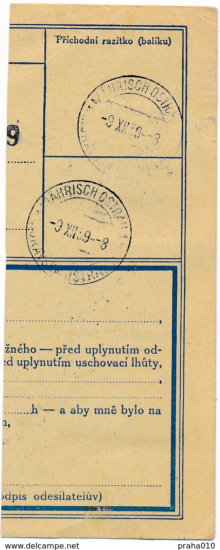 BuM (IMG2056) - Böhmen Und Mähren (1939) Dvur Kralove Nad Labem 1 / ... (Postal Parcel Dispach) Tariff: 4,20 K - Briefe U. Dokumente