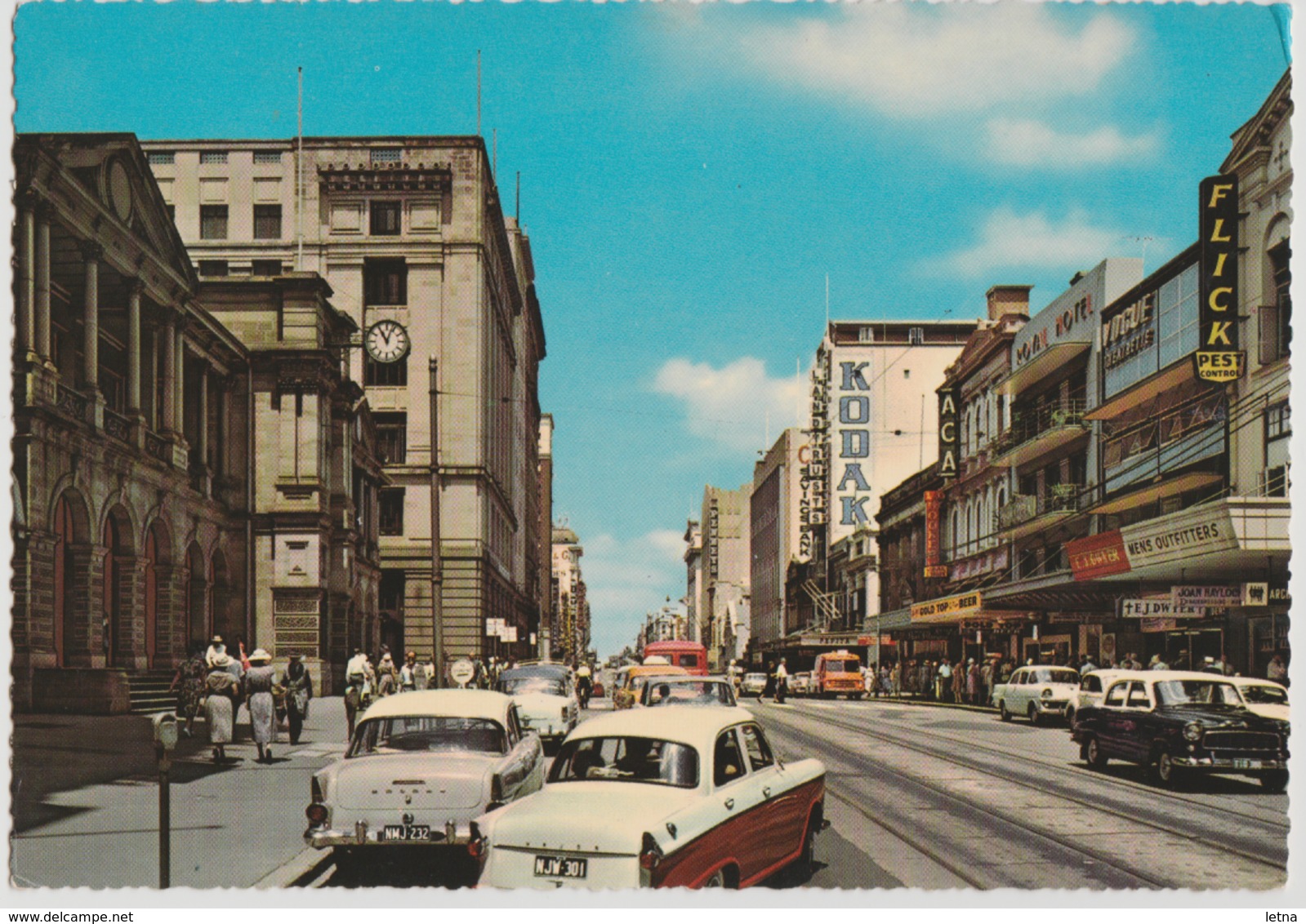 Australia QUEENSLAND QLD Queen Street BRISBANE Motor Cars Engelander Kruger 794/10 Postcard C1960s - Brisbane